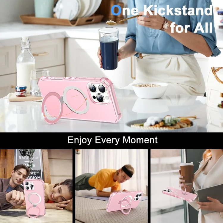 SYA002697201A_4.webp Frosted Wave MagSafe Holder Phone Case, For iPhone 16 Pro Max, For iPhone 16 Pro, For iPhone 16 Plus, For iPhone 16 - Image 5