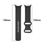 Butterfly Color Buckle Silicone Watch Band, Size: L - Image 4