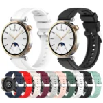 Silver Buckle Quick Release Silicone Watch Band - Image 2