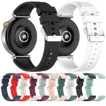 Silver Buckle Quick Release Silicone Watch Band - Image 3