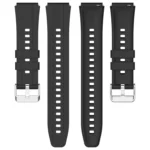 Silver Buckle Quick Release Silicone Watch Band - Image 5
