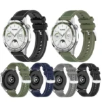 Hybrid Nylon Braid Silicone Watch Band - Image 2