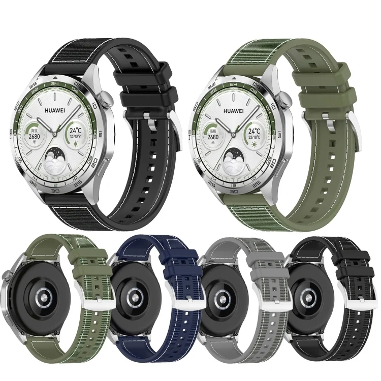 SYA0026996_B1.webp Hybrid Nylon Braid Silicone Watch Band - Image 2