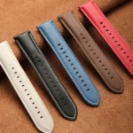 Black Buckle Genuine Leather Watch Band - Image 6