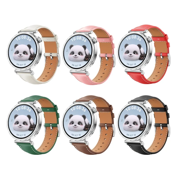 SYA0027007_B2.webp For Huawei Watch GT 5 41mm Women Silver Buckle Genuine Leather Watch Band - Image 3