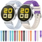 For Huawei Watch GT 5 41mm Solid Figure Homochromy Silicone Watch Band - Image 2