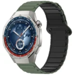 Two Color Magnetic Buckle Silicone Watch Band