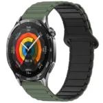 Two Color Magnetic Buckle Silicone Watch Band