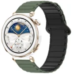 Two Color Magnetic Buckle Silicone Watch Band