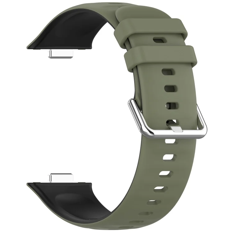 SYA002708101A_2.webp For Huawei Watch Fit3 Double Sided Contrast Color Silicone Watch Band - Image 9