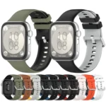 For Huawei Watch Fit3 Double Sided Contrast Color Silicone Watch Band - Image 2