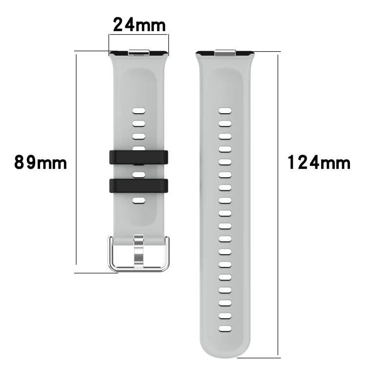 SYA0027081_B4.webp For Huawei Watch Fit3 Double Sided Contrast Color Silicone Watch Band - Image 5