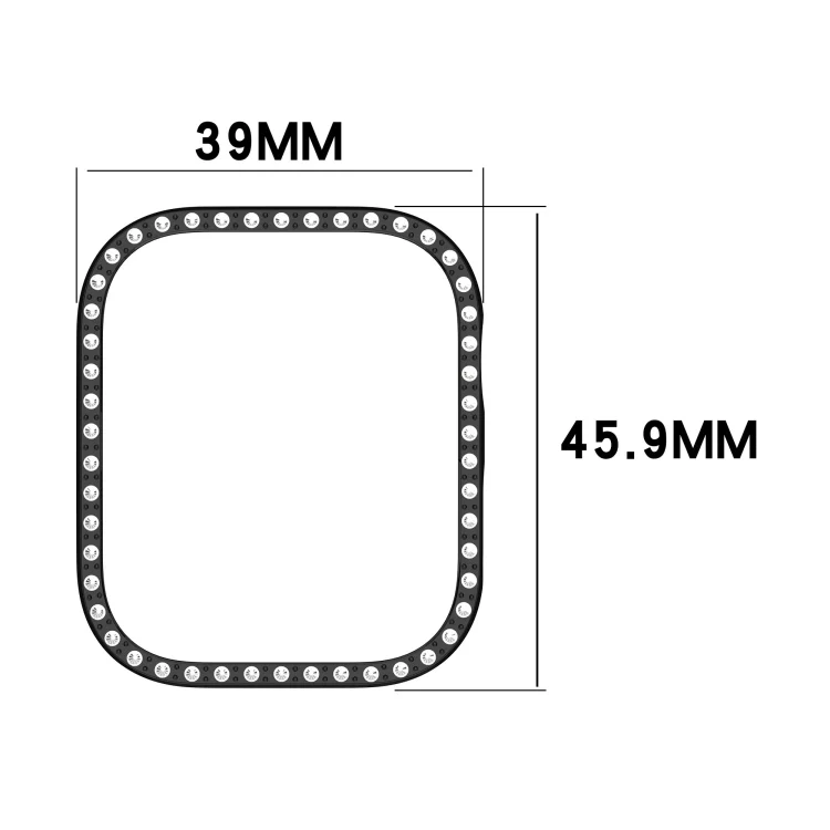 SYA0027095_B2.webp For Huawei Watch Fit3 Diamond Electroplated PC Half Coverage Watch Protective Case - Image 3