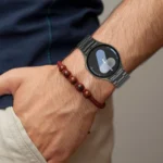 Three Beads Button Quick Release Metal Watch Band - Image 7