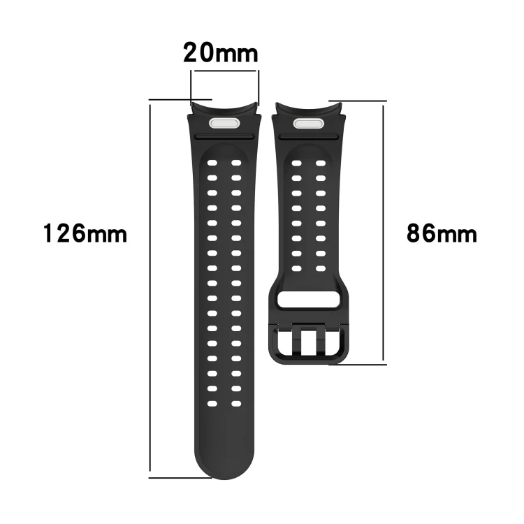 SYA0027112_B2.webp Diplopore Button Quick Release Silicone Watch Band - Image 3