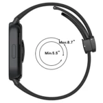 Folding Magnetic Buckle Silicone Watch Band - Image 4
