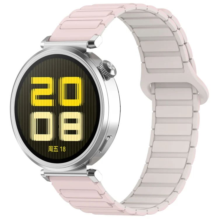 Dual Color 22mm Magnetic Buckle Silicone Watch Band