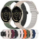 Dual Color Magnetic Buckle 18mm Silicone Watch Band - Image 2