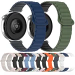 Dual Color Magnetic Buckle 18mm Silicone Watch Band - Image 3