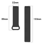 Dual Color Magnetic Buckle 18mm Silicone Watch Band - Image 5