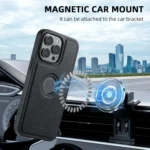 Suteni G1 Cross Texture MagSafe Phone Case, For iPhone 15 Plus, For iPhone 15, For iPhone 14 Plus, For iPhone 14, For iPhone 14 Pro, For iPhone 14 Pro Max - Image 5