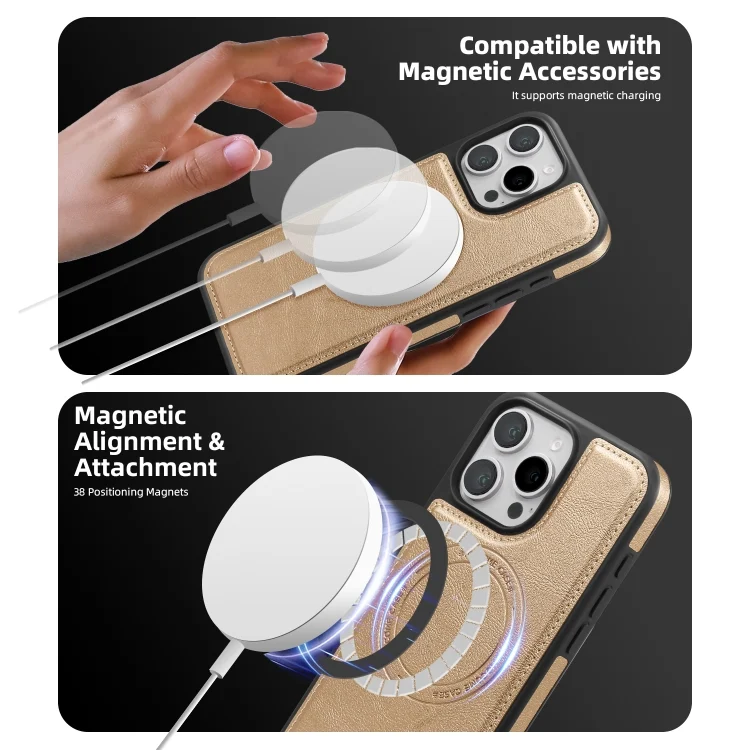 SYA002719302A_2.webp Shield Multi-functional MagSafe Card Bag Phone Case, For iPhone 11 Pro Max, For iPhone 11 - Image 3