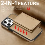 Shield Multi-functional MagSafe Card Bag Phone Case, For iPhone 11 Pro Max, For iPhone 11 - Image 7