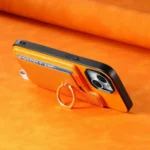 Retro Magsafe Cross Leather Ring Holder Card Bag Phone Case, For Redmi 13C / Poco C65 / M6, For Redmi Turbo 3 5G - Image 7