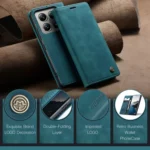CaseMe 013 Multifunctional Horizontal Flip Leather Phone Case, For Xiaomi 14T Pro, For Xiaomi 14T - Image 2