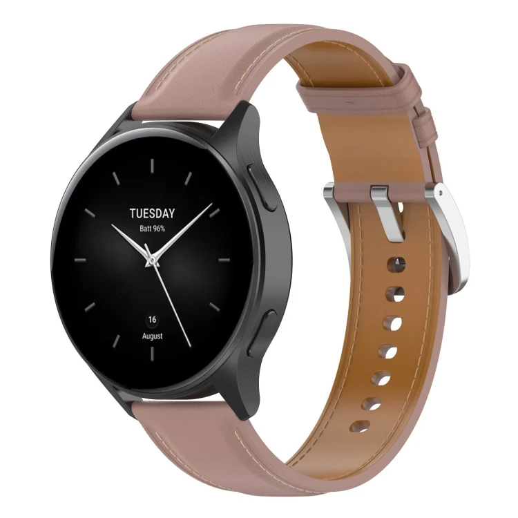 22mm Stainless Steel Quick Release Buckle Genuine Leather Watch Band