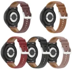 22mm Stainless Steel Quick Release Buckle Genuine Leather Watch Band - Image 2