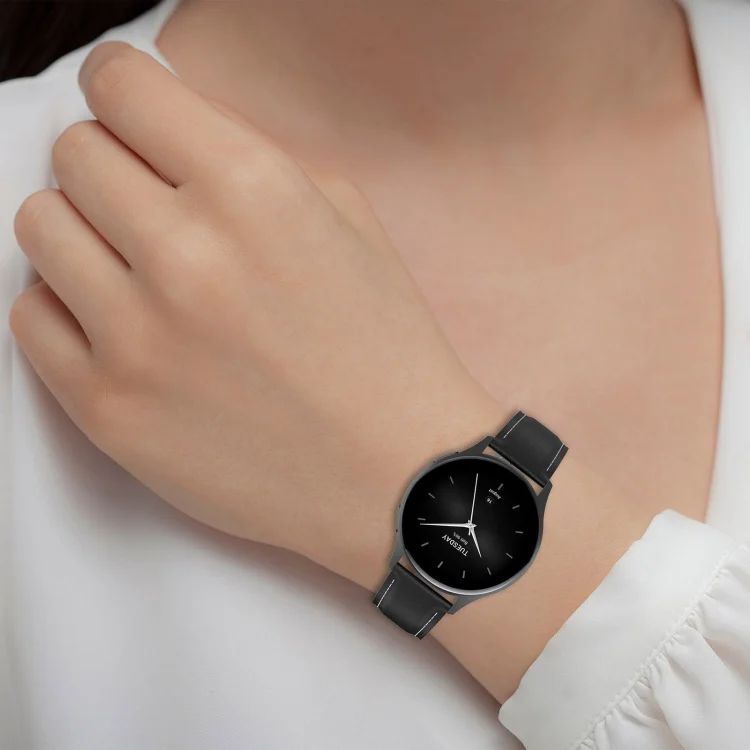 SYA0027240_B4.webp 22mm Stainless Steel Quick Release Buckle Genuine Leather Watch Band - Image 5