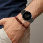 22mm Stainless Steel Quick Release Buckle Genuine Leather Watch Band - Image 6