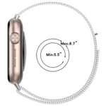 Milan Magnetic Buckle Steel Mesh Watch Band - Image 4