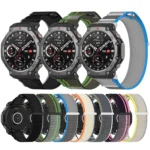 For Amazfit T-Rex 3 Two Tone Nylon Hook and Loop Fastener Watch Band - Image 2