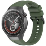 Black Steel Buckle Liquid Silicone Watch Band