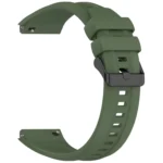Black Steel Buckle Liquid Silicone Watch Band - Image 9