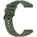 Black Steel Buckle Liquid Silicone Watch Band - Image 10