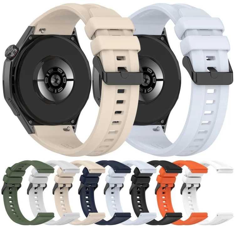 SYA0027257_B2.webp Black Steel Buckle Liquid Silicone Watch Band - Image 3