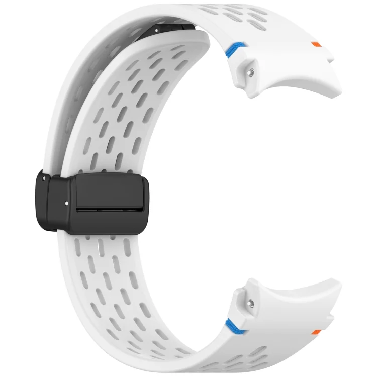 SYA002725901A_2.webp Holes Style Stitched Folding Buckle Silicone Watch Band - Image 8