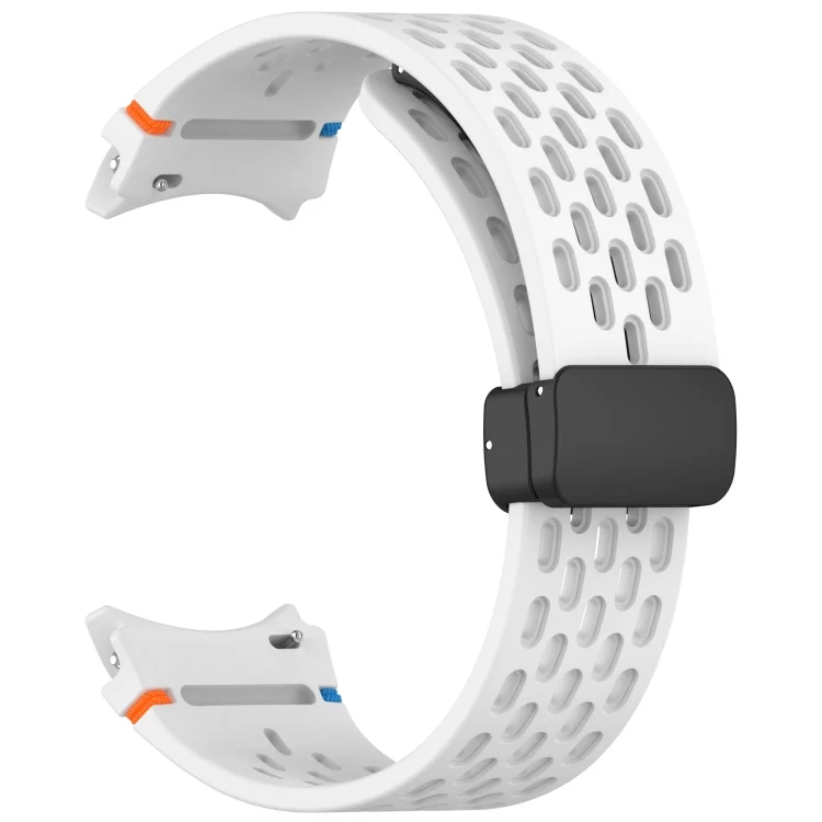 SYA002725901A_3.webp Holes Style Stitched Folding Buckle Silicone Watch Band - Image 9