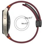 Holes Style Stitched Folding Buckle Silicone Watch Band - Image 4