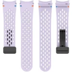 Holes Style Stitched Folding Buckle Silicone Watch Band - Image 6