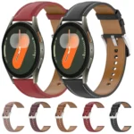 Stainless Steel Quick Release Buckle 20mm Genuine Leather Watch Band - Image 2