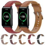 Stainless Steel Quick Release Buckle 20mm Genuine Leather Watch Band - Image 2