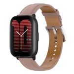Stainless Steel Quick Release Buckle 20mm Genuine Leather Watch Band