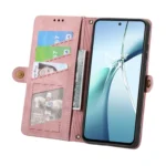 Geometric Zipper Wallet Side Buckle Leather Phone Case, For Xiaomi 15, For Xiaomi Redmi Note 14 5G, For Xiaomi Redmi Note 14 Pro+ 5G - Image 5
