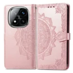 Mandala Flower Embossed Leather Phone Case, For Xiaomi Redmi Note 14 Pro+ 5G, For Xiaomi Redmi Note 14 Pro 5G - Image 4