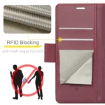 CaseMe 023 Butterfly Buckle Litchi Texture RFID Anti-theft Leather Phone Case, For Redmi 14C - Image 8