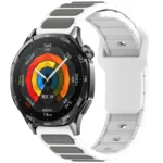 Two Color I-Shaped Silicone Watch Band